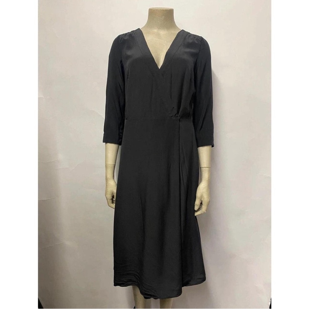 Sezane Silk Wrap dress